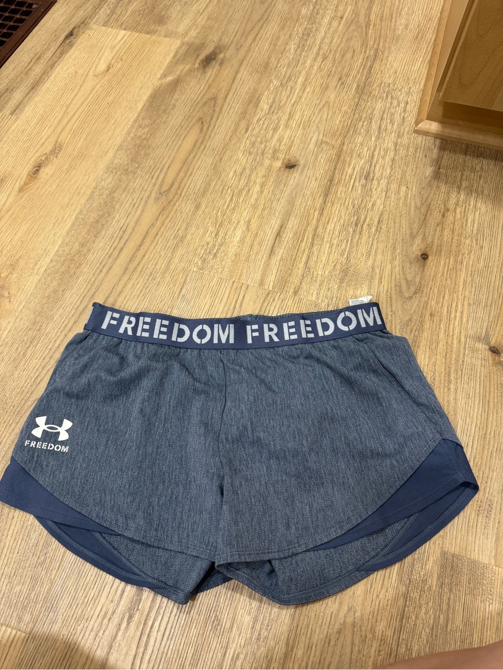 Under Armour Women’s Freedom Running Shorts in Navy and grey